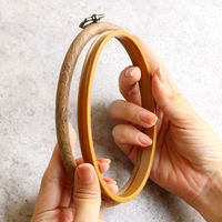 日本紐釦貿易 木製風プチフレーム 丸ミニ 外径φ75mm ブラウン JP1 JSP1 1セット(10個)