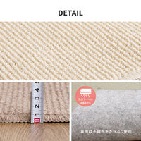 【玄関渡し】 萩原 ペットにやさしい抗菌カーペット　ステラ　江戸間4.5畳 グリーン 261×261cm（直送品）