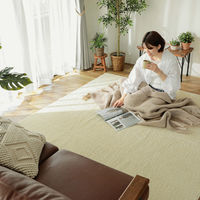 グラムスタイル ポッシュ ラグ 1900×1900mm アイボリー 908017 1枚（直送品）