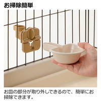 ドッグウォーターディッシュ S アイボリー 1個 リッチェル 犬用 お皿型