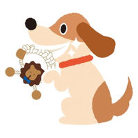 牛革歯みがきトイ がおん 1個 犬用 おもちゃ ドギーマン デンタルケア