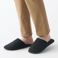 無印良品 洗える携帯用スリッパ 黒 M 22～24.5cm用 良品計画