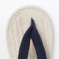 無印良品 ルームサンダル 鼻緒 M 23.5～25cm用 生成×ネイビー 良品計画