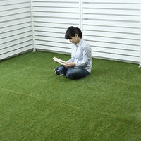 山善（YAMAZEN） 除草シート付き人工芝 芝丈35mm 1×2m PS7B-B3512（GR） 1個