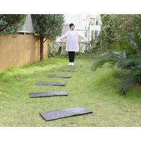 山善（YAMAZEN） ラバーステップマット枕木 RSM-M 4枚