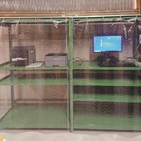 日中製作所 スチール棚用 防塵シートセットNEO 90cm ※カーテン付き KLX-5515-90 1本