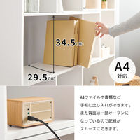 【軒先渡し】萩原 スライドラック 幅920×奥行315×高さ1140mm ホワイト RCC-1117WH 1台（直送品）