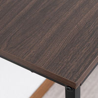 永井興産 コンセント付デスク アクシス 幅780×奥行400×高さ725mm ブラウン/ブラック NK-6012BR/BK 1台（直送品）