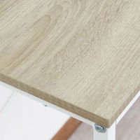 永井興産 コンセント付デスク アクシス 幅780×奥行400×高さ725mm ナチュラル/ホワイト NK-6012NA/WH 1台（直送品）