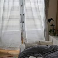 スミノエ DESIGNLIFE レースカーテン ローヌ ナチュラルホワイト AS-V2106-290189BL １セット(2枚入)（直送品）