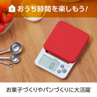 タニタ（TANITA） キッチンスケール 2kg レッド KJ212　5個　計量器 デジタルスケール 料理用　お菓子作り　パン作り