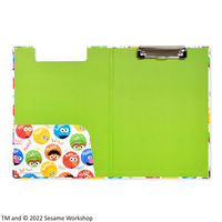 セントレディス セサミストリート クリップボード マーブルホワイト/グリーン ST-ZSS0002 1セット(1セット(1個×6)×6)（直送品）