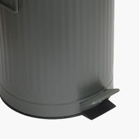 ベストコ ゴミ箱 ふた付き 12L ペダル式 静音設計 丸型 カーキ NQ-0195 Boite トラッシュカン 4988562003270 1個