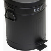 ベストコ ゴミ箱 ふた付き 5L ペダル式 静音設計 丸型 ブラック NQ-0193 Boite トラッシュカン 4988562003256 1個