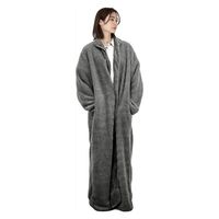 もこふわ着る毛布　グレー 80008 1個 トレードワン（直送品）