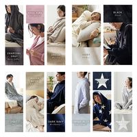 AQUA mofua　プレミアムマイクロファイバー　着る毛布　フード付　Ｌ　ブラック 45478410 1着（直送品）