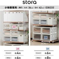 JEJアステージ ストラA4小物整理用シボ ホワイト 4528302515856 1ケース(8個入)