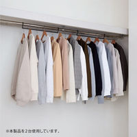 伸晃 ダブル収納ハンガー 伸縮タイプ 1台入り ブラック (1セット:5個入) 4964806025611 1セット(5個入)（直送品）