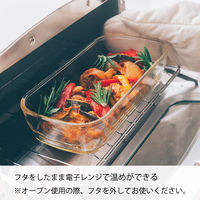 HARIO （ハリオ） 耐熱ガラス製 コンテナ スクエア 4個セット HKOZ-5004-OW 1セット（3個）