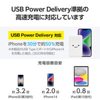 モバイルバッテリー 大容量 薄型 軽量 USB-C/A 合計最大 20W 10000mAh EC-C11WF エレコム 1個