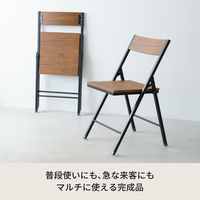 永井興産 ヴィンテージスクエアチェア BR（ブラウン） NK-117BR 1脚（直送品）