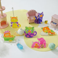 ヤマト グラスデコ オーナメントセット ねこ GDS6-C1 1セット(6個)