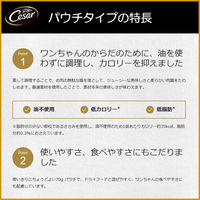 （お得なアソート）シーザー チーズ・野菜シリーズ 70g 64袋（2種×32個）ドッグフード 犬 ウェット パウチ