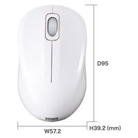 サンワサプライ ワイヤレスマウス 無線 Bluetooth 静音 3ボタン 小型 ブルーLED MA-BBSK315W 1個（直送品）