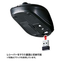 サンワサプライ ワイヤレスマウス 無線 静音 3ボタン 小型 ブルーLED MA-WBSK315W 1個