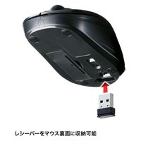 サンワサプライ ワイヤレスマウス 無線 静音 3ボタン 小型 ブルーLED MA-WBSK315BK 1個（直送品）