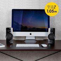 サンワサプライ ハイパワーUSB電源スピーカー MM-SPL19UBK 1個（直送品）