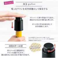 コモライフ ワインオープナー(カッター&ストッパー付) 390721 1個（直送品）