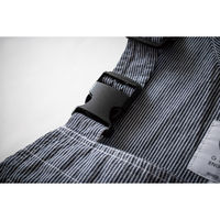 【GRACE ENGINEER'S】 GE-584綿麻ストライプサロペット　ヒッコリー　5L  584-19  1着（直送品）