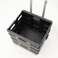 三和 折りたたみコンテナキャリー30L HED-2437 SS-56 1箱(6台)（直送品）