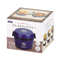 パール金属 ホームレーベル どんぶりランチジャー770(ネイビー) HB-4740 1個（直送品）