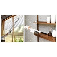 YAMAZEN 自走式パワーブラシ付き 軽量 コードレス 充電式 スティッククリーナー 2WAY ZSP-L160(W) 1台