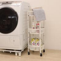 【軒先渡し】ヤマソロ テンツァー(tanzer) 折り畳みワゴン 幅365×奥行365×高さ160/835ｍｍ ホワイト 85-252 1台（直送品）