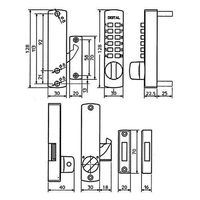 清水株式会社 デジタル面付錠引戸兼用 AN(アンバー) Ｐー７００ 1個（直送品）