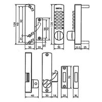 清水株式会社 デジタル面付錠引戸兼用 GO(ゴールド) Ｐー７００ 1個（直送品）