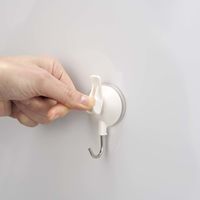 レック レバー式吸盤ツールフック（小） ホワイト 耐荷重2kg H00476 1パック（4個）