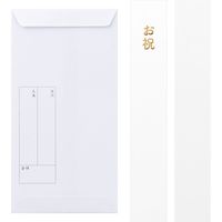 デザインフィル 金封 出産祝 水彩 ぞう柄 1枚入(中袋付) 25366006 1冊