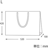 シモジマ ファッションバッグ L 未晒無地 10枚入/束 006470610 1束