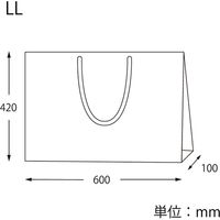 シモジマ ファッションバッグ LL 未晒無地 10枚入/束 006470510 1束
