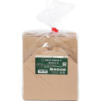シモジマ 食品箱 ネオクラフト 窓付BOX M クラフト 004248044 1袋(20枚)