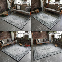 ERARE DICTUM マイクロプリントパイルラグ 1400×2000mm グレー 4573109309849 1枚（直送品）