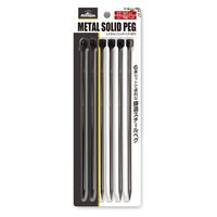 ハック メタルソリッドペグ２８ｃｍ HAC3471　1セット（6本入）（直送品）