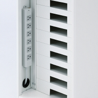 サンワサプライ タブレット・スレートPC10台個別収納保管庫 幅340×奥行440×高さ702mm CAI-CAB5N 1台（直送品）