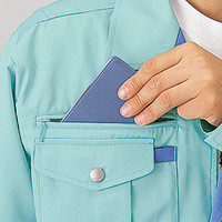 自重堂　制服百科　長袖ブルゾン　ミストブルー　５Ｌ　45000（直送品）