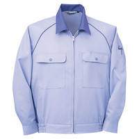 自重堂　制服百科　エコ製品制電長袖ブルゾン　ライトブルー　ＬＬ　46800（直送品）