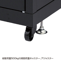 サンワサプライ 19インチサーバーラック メッシュパネル仕様（42U） CP-SVN4210MBK 1台（直送品）